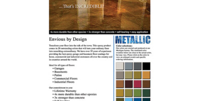 Website Design - Metallic Coat